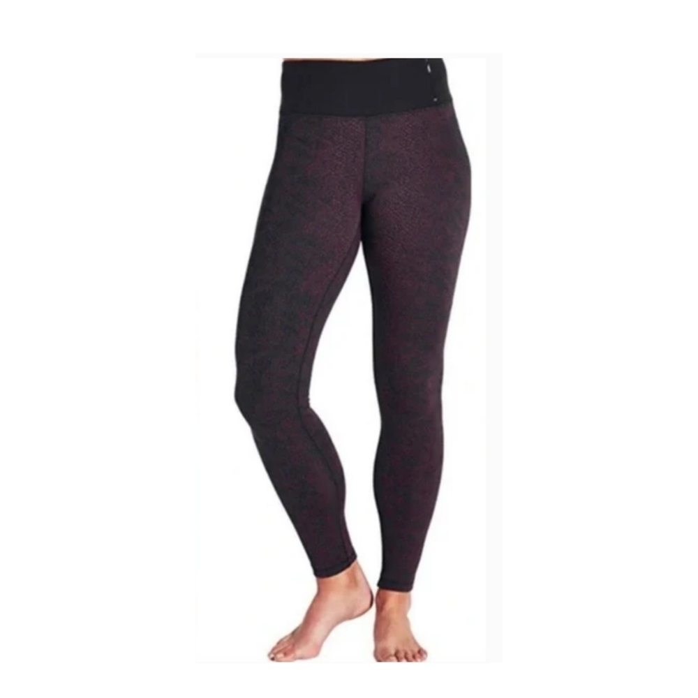 CALIA By Carrie Underwood Jacquard Textured Purple Leggings Medium